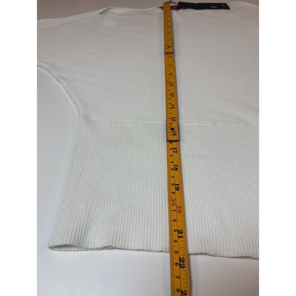 Philanthropy Knit Sweater Women’s Size Medium Off Shoulder Boat Neck Slouchy - Picture 6 of 10